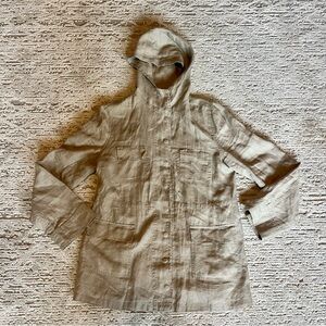 LONDON JEAN Linen Cargo jacket